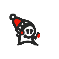 Lighten Santa Claus Sticker