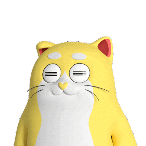 Bored Cat Sticker by Liberty Cats Emojis