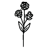 Flower January Sticker