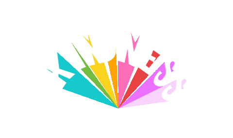 Happy Rainbow Sticker by Muchable