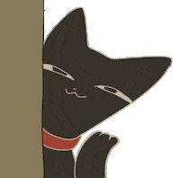 tasoyamaro cat ねこ 猫 blackcat Sticker