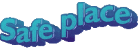 text safe place Sticker