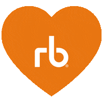 Heart Orange Sticker by Ritchie Bros.