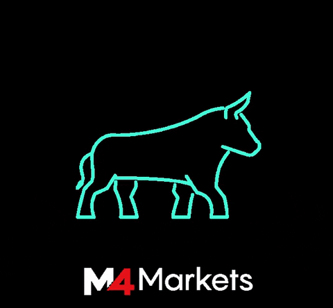 m4markets_marketing giphyupload trading bull bullish GIF
