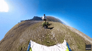Speed Flyer Captures Thrilling Ride Through Austrian Mountains
