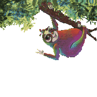 Adventures_with_Goober hello rainbow hi bye Sticker