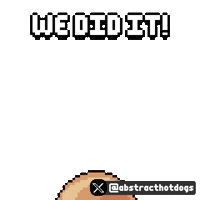 Jumping We Did It Sticker by HotDogs