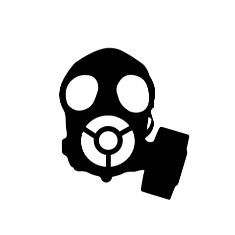 reconnews giphyupload gasmask reconnews Sticker