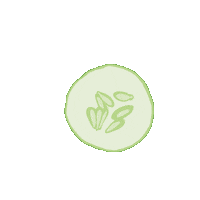 Skincare Cucumber Sticker