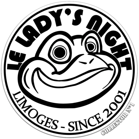 Night Frog Sticker by Limoges Handball
