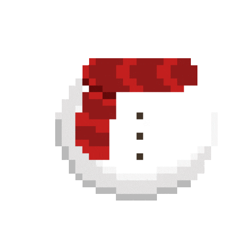 Merry Christmas Pixel Sticker