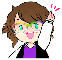 Girl Rainbow Sticker by shourimajo