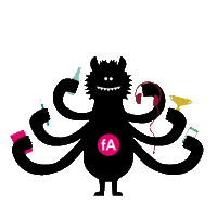 fischerAppelt-AG halloween work marketing spooky Sticker