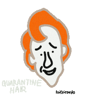 Hair Quarantine Sticker by Luis Ricardo