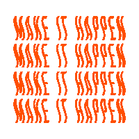 Make It Happen Quote Sticker by emydiycom