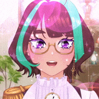 echorosen happy anime girl wow GIF