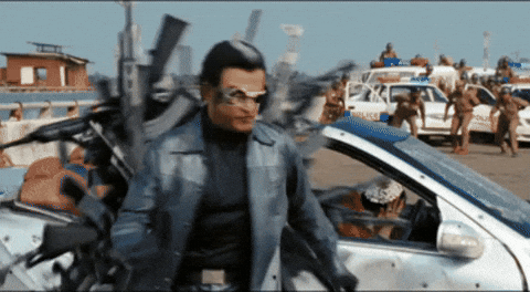 Guns Chitti GIF by RajiniGifs