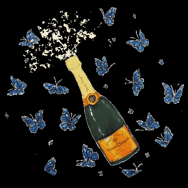 corabgallery giphygifmaker giphygifmakermobile butterfly champagne GIF