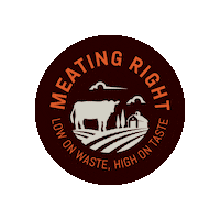 Meating Right Sticker by The Meating Place PDX