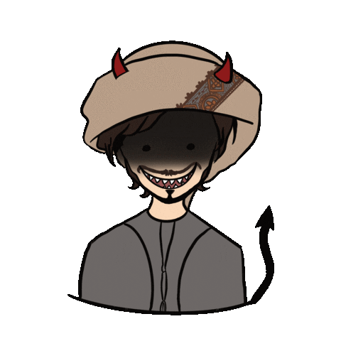 Doodle Devil In Me Sticker