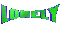 lonely text Sticker