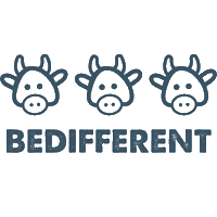 Cow Be Different Sticker by Publifarm