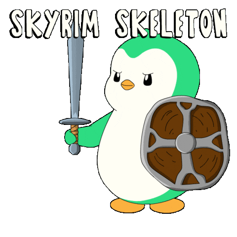 Penguin Skull Sticker by Abster