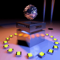 g-vnct loop trippy abstract metal GIF