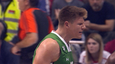 excited euroleague basketball GIF by EuroLeague