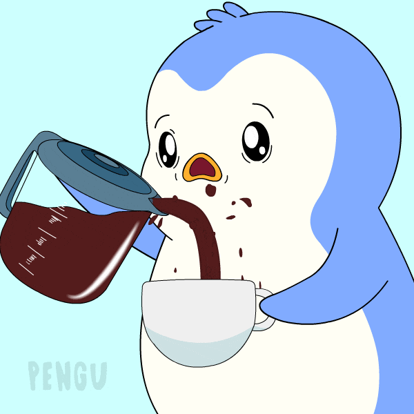 Tired Good Morning GIF by Pudgy Penguins