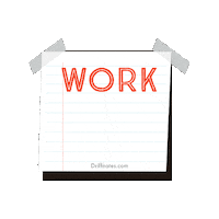 Tired Work Sticker by DriffNotes