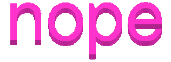 No Do Not Want Sticker by AnimatedText