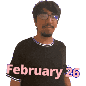 February 26 Sticker