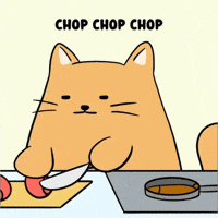 Knife Skills Cooking GIF by MESA My Emotional Support Animal