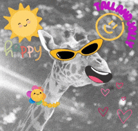 Happy Giraffe GIF by GIF IT UP