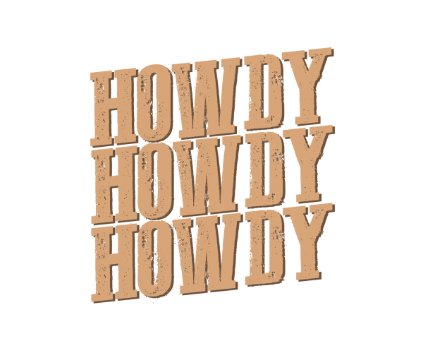 Country Howdy Sticker by Jon Langston