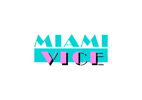 80S Miami Sticker