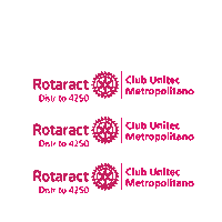 ClubRotaractMetro logo club rosa metro Sticker