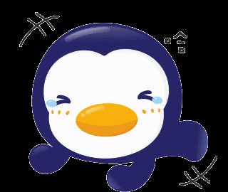 PUKUtw giphygifmaker 哈哈 企鵝 puku GIF