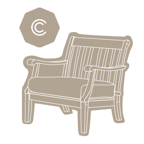 CambridgeCasualOutdoorTeak natural chair furniture outdoor Sticker