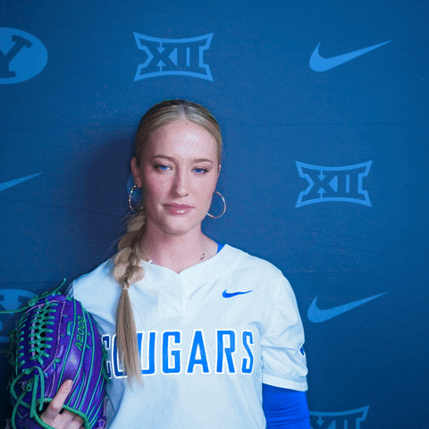 Wave Chloe GIF by BYU Cougars