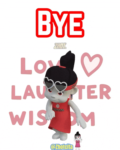 Waving See Ya GIF by Zhotcita