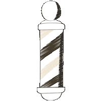 holytiger barber haircut barbershop barberpole Sticker