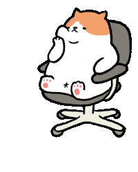 Cat Melting Sticker by FATZOO