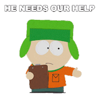 Kyle Broflovski Help Sticker by South Park