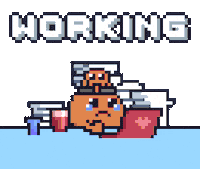 Sad Work Sticker by Potatozzz by 9GAG