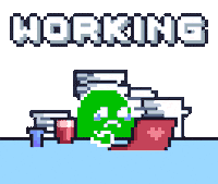 Sad Work Sticker by Potatozzz by 9GAG
