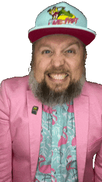 Happy Sticker by Brian Buffington