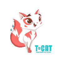 T-cat-oficial cat cats cation t-cat Sticker