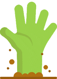 halloween zombie Sticker